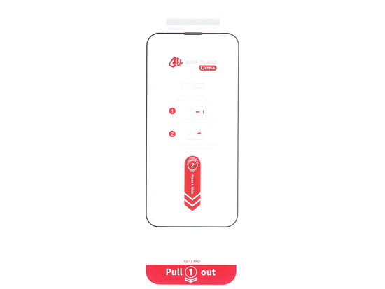 Nouveau verre trempé Grip Glass Ultra pour Apple iPhone 13 / 13 Pro / 14 avec cadre d'installation 2 pièces