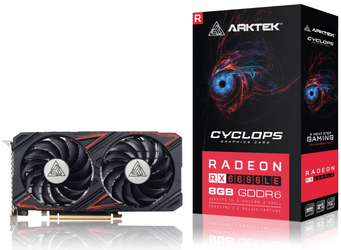 Nouvelle Carte Graphique Arktek Radeon AMD RX6600LE Cyclops 8GB GDDR6 128bit DP HDMI AKR6600LED6S8GH1