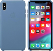Neue Original Lederhülle Apple iPhone XS Max Kornblume