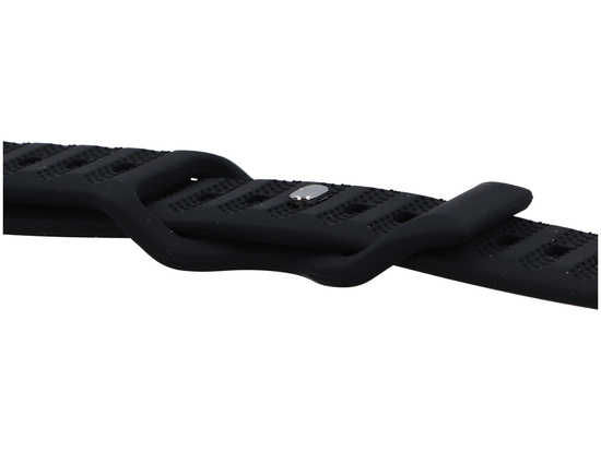 Cinturino per smartwatch GlacierX Silicone Ribbed Black per Apple Watch 42/44/45/49mm Nero