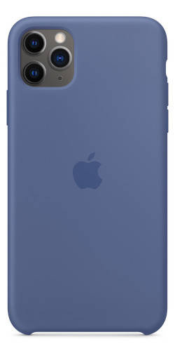 Original Silikon Case Apple iPhone 11 Pro Max Linen Blue