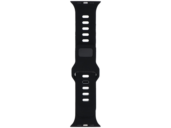 Neues Armband für die Smartwatch GlacierX Silicone Retro Future Rocket Grey für Apple Watch 42/44/45/49mm Grau-Schwarz