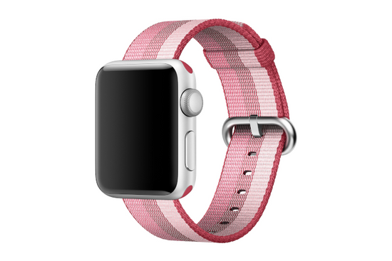 Original Apple Watch Woven Nylon Berry 38mm Strap dans un emballage scellé