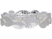 Silver-White Wreath Bracelet