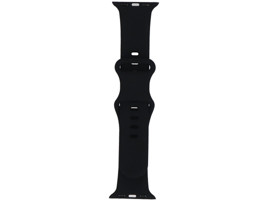 Neues Armband für die Smartwatch GlacierX Silicone Leopard Black für Apple Watch 38/40/41mm Schwarz