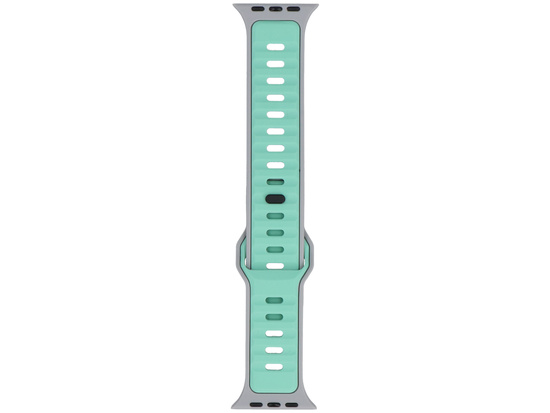 Nueva correa para smartwatch GlacierX Silicone Retro Future Mint Moon para Apple Watch 42/44/45/49mm Verde Menta-Gris
