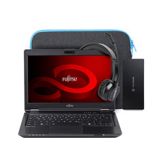 Fujitsu LifeBook U727 i5-6200U 8GB 256GB SSD 1920x1080 Class A- Windows 10 Home +Bag, headphones and docking station