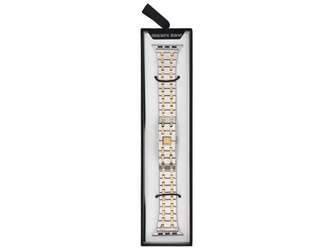 Nouveau bracelet pour smartwatch GlacierX Modern Bicolor Silver&Gold pour Apple Watch 38/40/41mm couleur Argent-or.