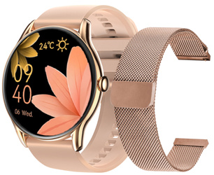 Nouveau Smartwatch GlacierX Sphere Rose Gold + Bracelet en maille GX-SZ36 BM