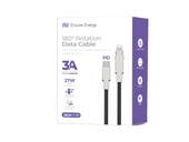 New Encore Energy USB-C Lightning cable with a movable plug QC PD 3A 27W for charging and data transfer 100 cm braided EE122-CL