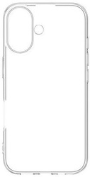 New XO Silicone Case Protectovie for Apple iPhone 16 Plus Transparent