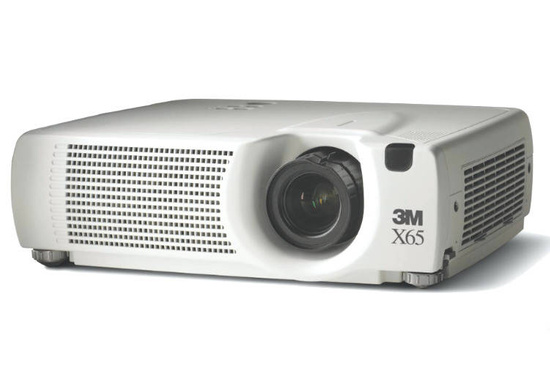 3M X65 Multimedia Projector 2500lm 350:1 1024x768 3LCD + Projecta Elpro screen 220x200cm