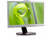 Philips Monitor 241P6Q 24" LED 1920x1080 IPS DisplayPort DVI Kamera Silber
