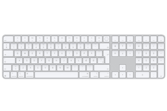 Originální klávesnice Apple Magic Keyboard Touch ID Numpad Dánsko