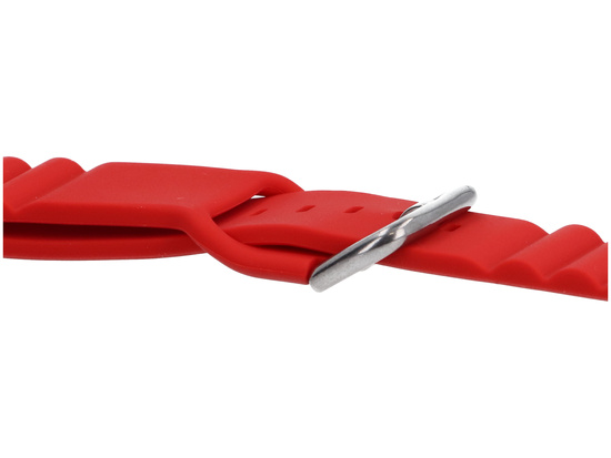 Pásek k smartwatchu GlacierX Silicone Grooved Crimson Red pro Apple Watch 38/40/41mm Červený