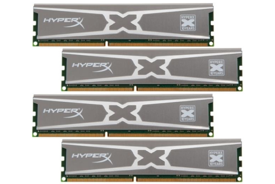 RAM-Speicher HyperX SILVER 16GB (4x4GB) DDR3 1600MHz DIMM CL9 KHX16C9X3K4/16X