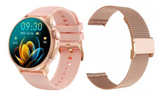 Nový Smartwatch GlacierX Aura Rose Gold + Mesh náramek