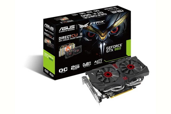 ASUS GeForce GTX 960 2GB GDDR5 Graphics Card High Profile