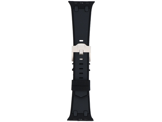 New strap for smartwatch GlacierX Silicone FiberTouch Black for Apple Watch 42/44/45/49mm Black
