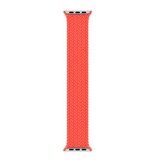 Original Apple Braided Solo Loop 44mm Electric Orange Strap Size 8