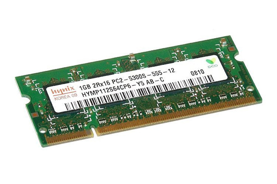 RAM HYNIX 1GB DDR2 667MHz PC2-5300S SODIMM Paměť pro notebooky