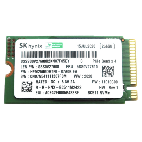Disque Hynix BC511 256 Go SSD M.2 2242 NVMe