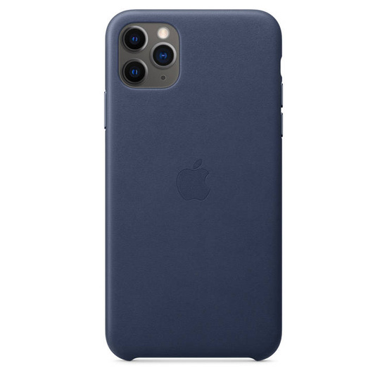 Pravá Pouzdro kůže Apple iPhone 11 Pro Max Midnight Blue