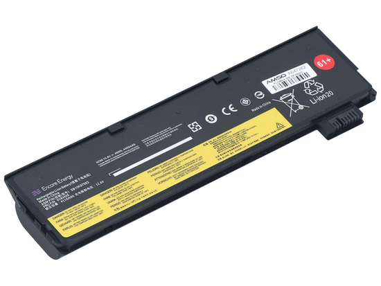 Nuova batteria Encore Energy per Lenovo ThinkPad A475 P51S T25 T470 T570 48Wh 10.8V 4400mAh 01AV425