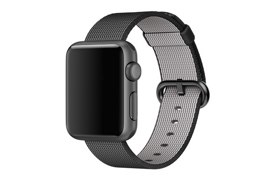 Original Apple Watch Woven Nylon Black 38mm Strap dans un emballage scellé