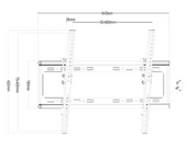 New Wall Mount for TV Monitor PLN57-46T 37-70" 75x75 100x100 200x200 400x400 600x400 TV Black