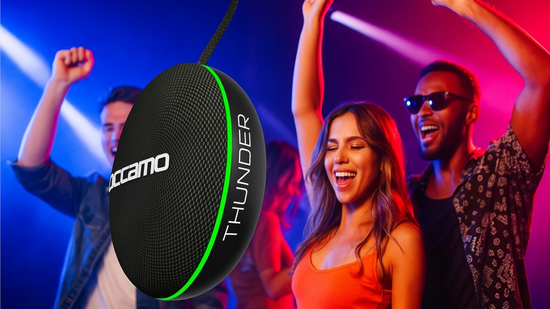 Новий Портативний Bluetooth Динамік Occamo Thunder 10W Водонепроникний IPX7 Чорно-Зелений