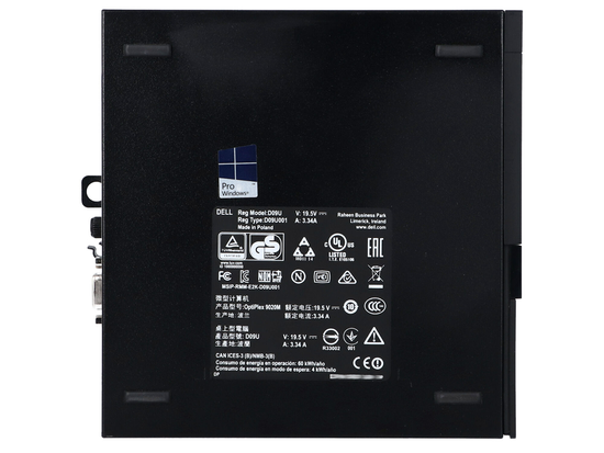 Dell Optiplex 9020M Micro Tiny i7-4785T 4x2,2GHz 16Go 256Go SSD Windows 10 Professionnel