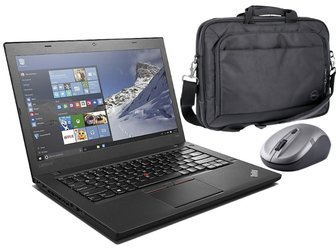 Lenovo ThinkPad T460 i5-6200U 8GB Nový pevný disk 240GB SSD 1920x1080 Třída A- Windows 10 Home + brašna + myš