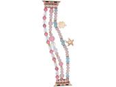 Нова браслет для смарт-годинника GlacierX Multi Strand Beaded Charm Bracelet Crystal Pink для Apple Watch 38/40/41mm Різово-бірюзовий