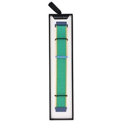 Новий ремінець для смарт-годинника GlacierX Grip Strap Nylon Crayon Green Ядітовий + жовтий і синій 22мм