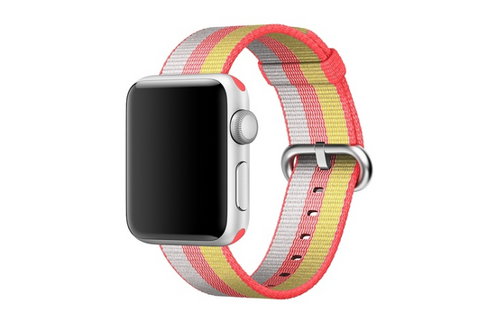 Original Apple Watch Woven Nylon Red 38mm Strap dans un emballage scellé