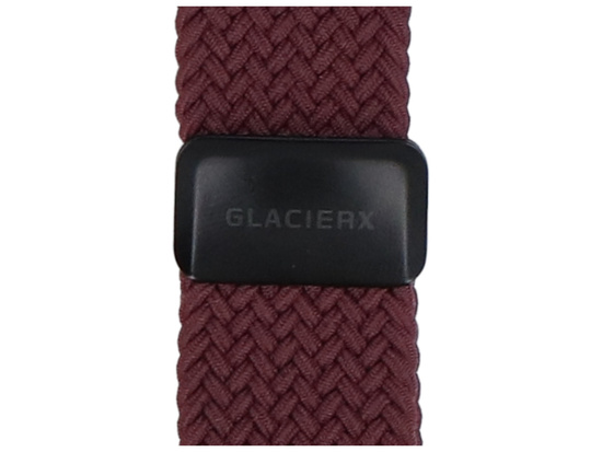 Neues Armband GlacierX Geflochtene Magnetische Schnalle Violette Frucht für Apple Watch 42/44/45/49mm Aubergine