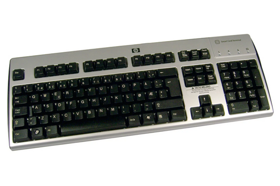 New HP BV813AA USB Wired Keyboard + STICKER BOX