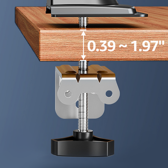 Nuovo Supporto da Scrivania Triadyn HighFlexMount per Monitor Singolo Televisore 13-34" Ergonomico Regolabile Rotante TRD-BLK-Hi1AL