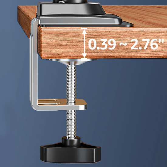 Neuer Schreibtischhalter Triadyn HighFlexMount für einen einzelnen Monitor Fernseher 13-34" ergonomisch verstellbar drehbar TRD-BLK-Hi1AL