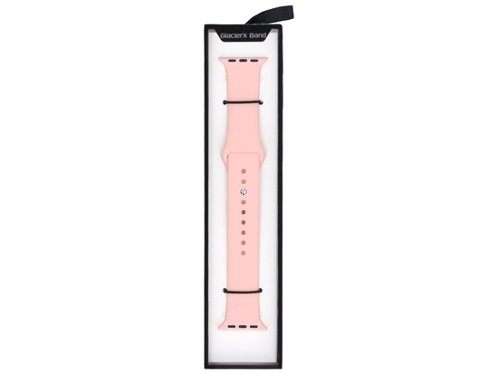 Neues Armband für die Smartwatch GlacierX Silicone Pin Band Rose für die Apple Watch 38/40/41mm Rosa