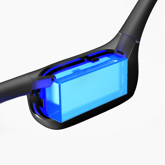 Nová voděodolná sluchátka Bluetooth s kostní vodičností Occamo AquaPro na bazén plavání IP68 černá