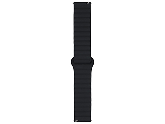 New strap for smartwatch GlacierX Silicone Magnetic Wave Hot Chocolate Brown-Black 22mm