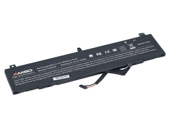 Nová baterie pro Dell Alienware 13 R3 76Wh 15,2V 4900mAh TDW5P