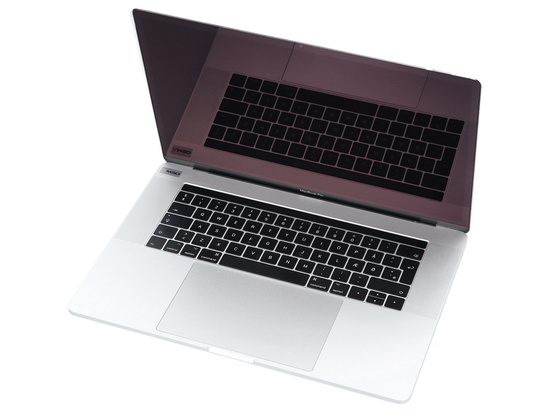 Apple MacBook Pro 15" Silver A1707 2017 i7-7820HQ 16GB 512GB SSD 2880x1800 AMD Radeon Pro 560 Klasse A - Mac OS Big Sur QWERTY
