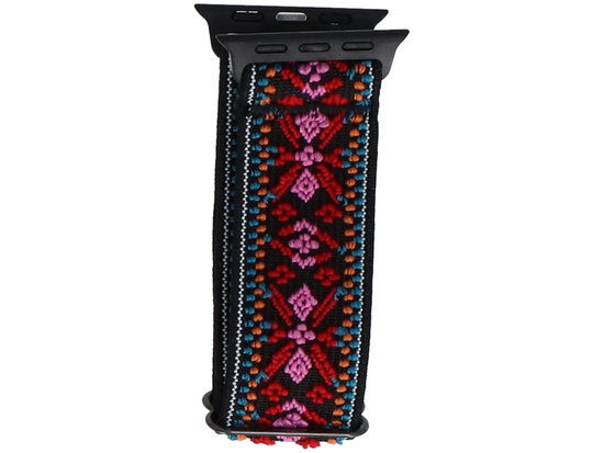 Новий ремінець для смарт-годинника GlacierX Nylon Nomad Threads Oriental Rose для Apple Watch 38/40/41mm Червоний-Рожевий