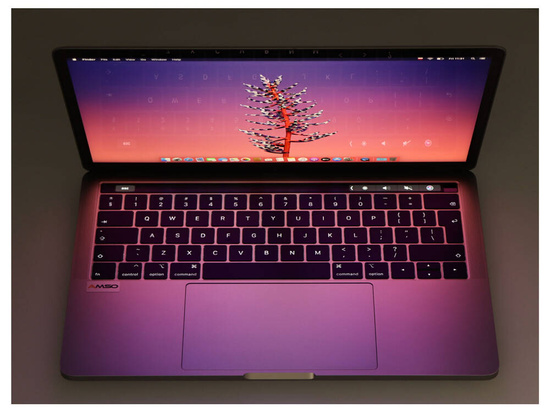 Apple MacBook Pro 13" A1989 2019 i7-8569U 16 Go 256 Go SSD 2560x1600 Classe A- MacOS Big Sur