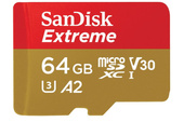Nowa Karta SanDisk EXTREME microSDXC 64 GB A2 C10 V30 UHS-I U3 ActionCam Adapter SDSQXA2-064G-GN6AA