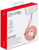 Nowa smycz pasek Celly do telefonu Różowa