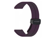 New strap for smartwatch GlacierX Silicone Magnetic Buckle Violet Fruit Eggplant 22mm